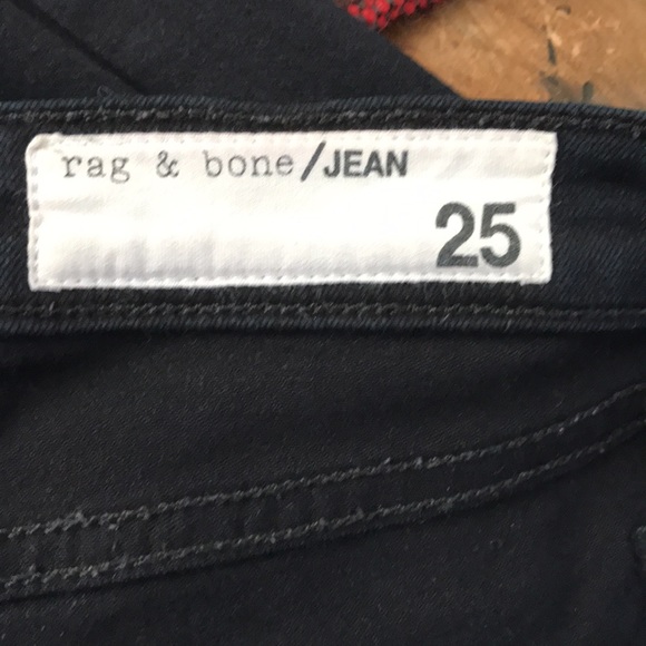 rag & bone jeans sz 25 black low rise cut 15599 Color: Nero Cotton blend - Picture 8 of 10